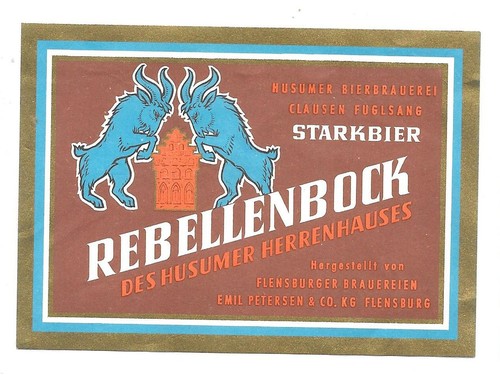 Altes bieretikett flensburger - bieretikett,