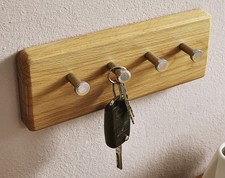 Schlüsselleiste Garderobenleiste Massivholz 25cm Kernbuche Buche geölt NEU OVP!!