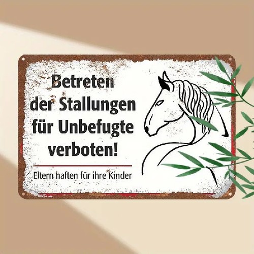 Blechschild betreten der - blechschild,