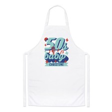 Personalisierte 50er Baby Koch Schürze 1950 Geburtstag Mama Schwester Retro Kochen