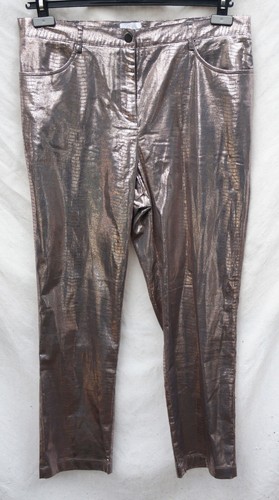 Schlangenleder hose gold - schlangenleder,