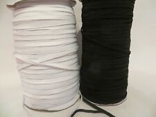 10m,  20m, 50 m  Gummilitze, Wäschegummi , Masken Gummiband  3 mm, Schwarz, Weiß