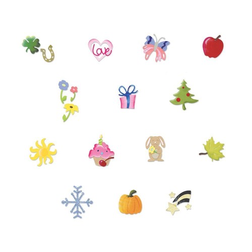 Sizzix sizzlits seasonal - sizzlits, set