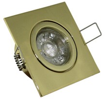 LED Einbaustrahler Gold