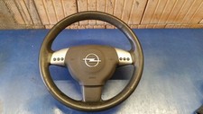 OPEL VECTRA C 3-Speichen Leder Lenkrad schwarz komplett Multifunktion 13138396