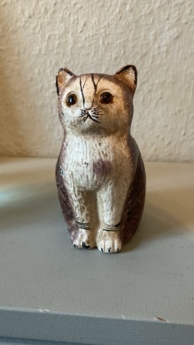 Antike spardose katze aus - antike,