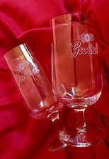 2 Biergläser Bierglas Grolsch