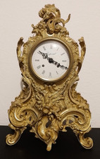 Kaminuhr Imperial, Italien, mechanisch, Schlagwerk, Messinggehäuse, original.