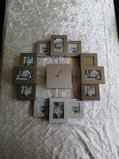 Wanduhr mit Bilderrahmen