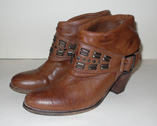 ZARA WOMAN Leder Stiefeletten