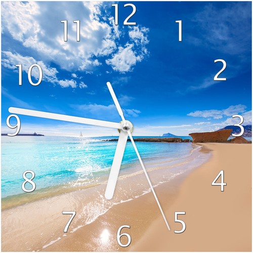Wallario wanduhr aus glas - wanduhr,