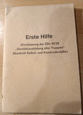 Taschenkarte, Erste Hilfe