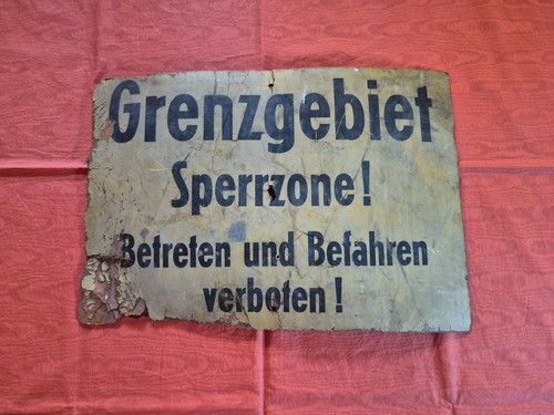 1950 ddr grenzschild - 1950,