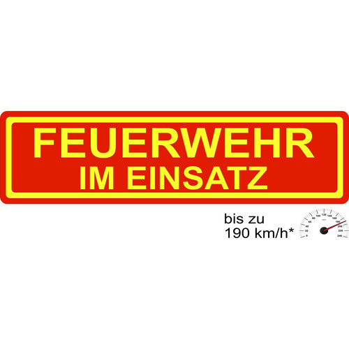 Magnetschild feuerwehr - feuerwehr, im