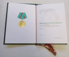 DDR Zoll Urkundemappe + Urkunde für 5,10o15 Jahre TREUE DIENSTE d Zollverwaltung