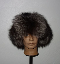 Silberfuchs Pelz Mütze Fuchs Fellmütze Wintermütze Silver Fox Fur Hat Persianer