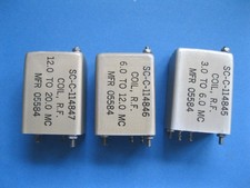 3 x HF Spulen Collins Spulenkörper Rockwell ZF Filter