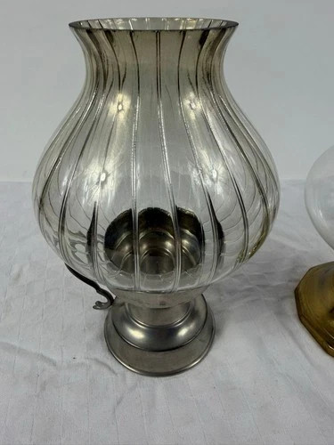 Vintage windlicht zinn mit - zinn,