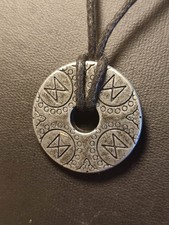 Wikinger Rune am Band Beidseitig geprägt in Silber Grau Kelten Mittelalter