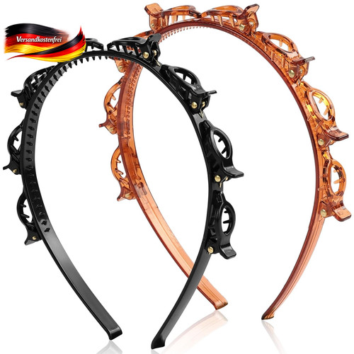 Haarband mit clips damen - haarband,