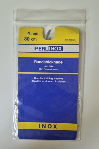 Inox rundstricknadel x 4 - cm,