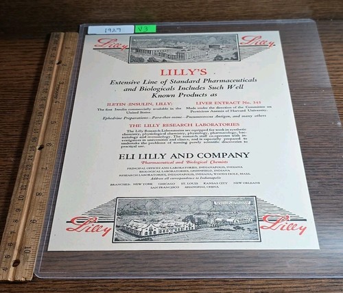 Antique 1929 eli - antique, lilly