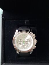 Baldessarini Chronograph in Edelstahl mit schwarzem Lederband