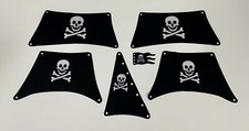  Segel Set kompatibel mit 6285 10040 Custom MOC Piraten / schwarz