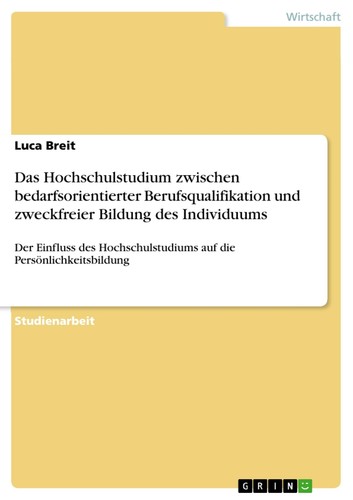 Das hochschulstudium zwischen - das,