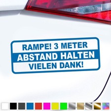 Abstand Aufkleber Behindert 3m Rampe Rollstuhlfahrer Sticker Auto Geschenkidee
