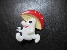 Pilz-Glückspilz-Anstecker-Pin-f.Kinder-Kindergarten-unbenutzt-DDR