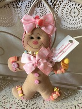 Deko Weihnachten Lebkuchenmann Nr. 6 Bonbons Lollis  n. Tilda Art Landhaus NEU