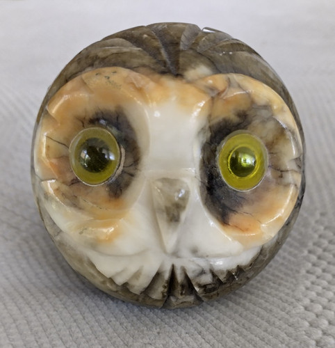 Vintage italien alabaster eule - vintage,