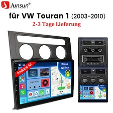 DAB+ Für VW Touran 1T1 1T2 1T3 2003-14 Android 14 Autoradio GPS Carplay WIFI SWC