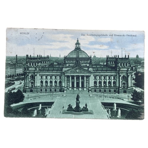Ansichtskarte reichstag mit - ansichtskarte,