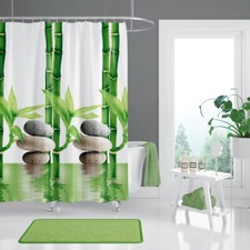 Textil duschvorhang bambu 240 - duschvorhang,