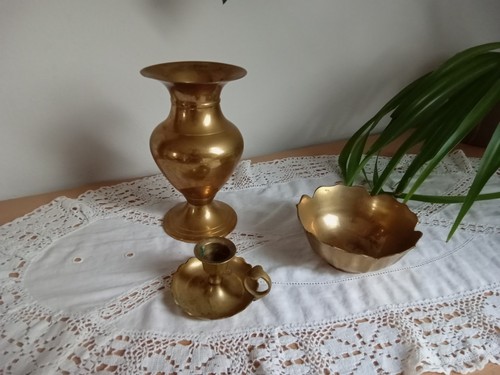 Messing konvolut vase - messing,
