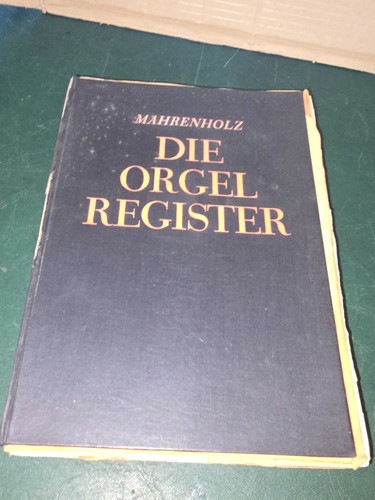 Mahrenholz die orgel register - mahrenholz,
