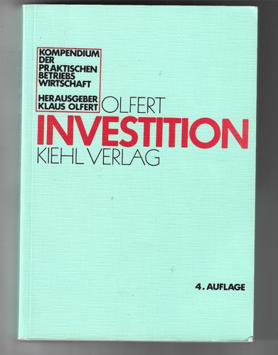 Investition 4 auflage - ", 4.auflage