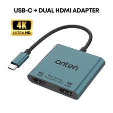 USB C auf zu Dual HDMI Adapter 4K 60Hz 30Hz Konverter Thunderbolt 3 DP Alt Mode