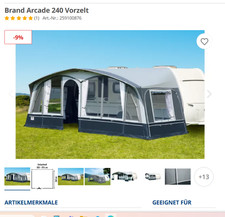 Wohnwagenvorzelt Brand Arcade 240