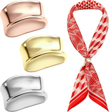 3 Stück Seiden-Schalring