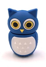Eule Vogel in Blau Funny USB