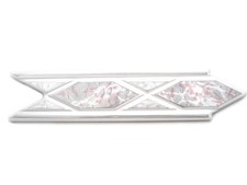 Fliesen Bordüren 20x5cm Bordüren Endlosbordüren Fliesenbordüre LE026 grau lila