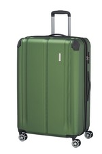 Travelite City 4 Rollen Trolley Koffer L 77 cm Grün
