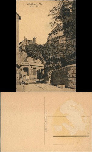 Ansichtskarte stolpen - ansichtskarte,