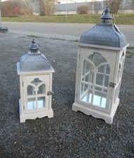 Laterne 2er Set Windlicht Holz