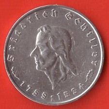 Deutsches Reich - 5 RM - 175.Geb. von Friedrich v. Schiller - 1934 F - Jäger 359