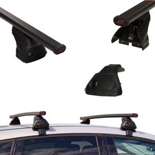 Für CITROEN C4 3 III 5-Tür ab 20 Normaldach Schwarz Stahl Dachträger G-7