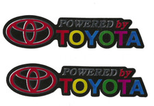 2 Toyota Aufkleber Sticker Logo Emblem 12,0 x 2,5 cm reflektierend
